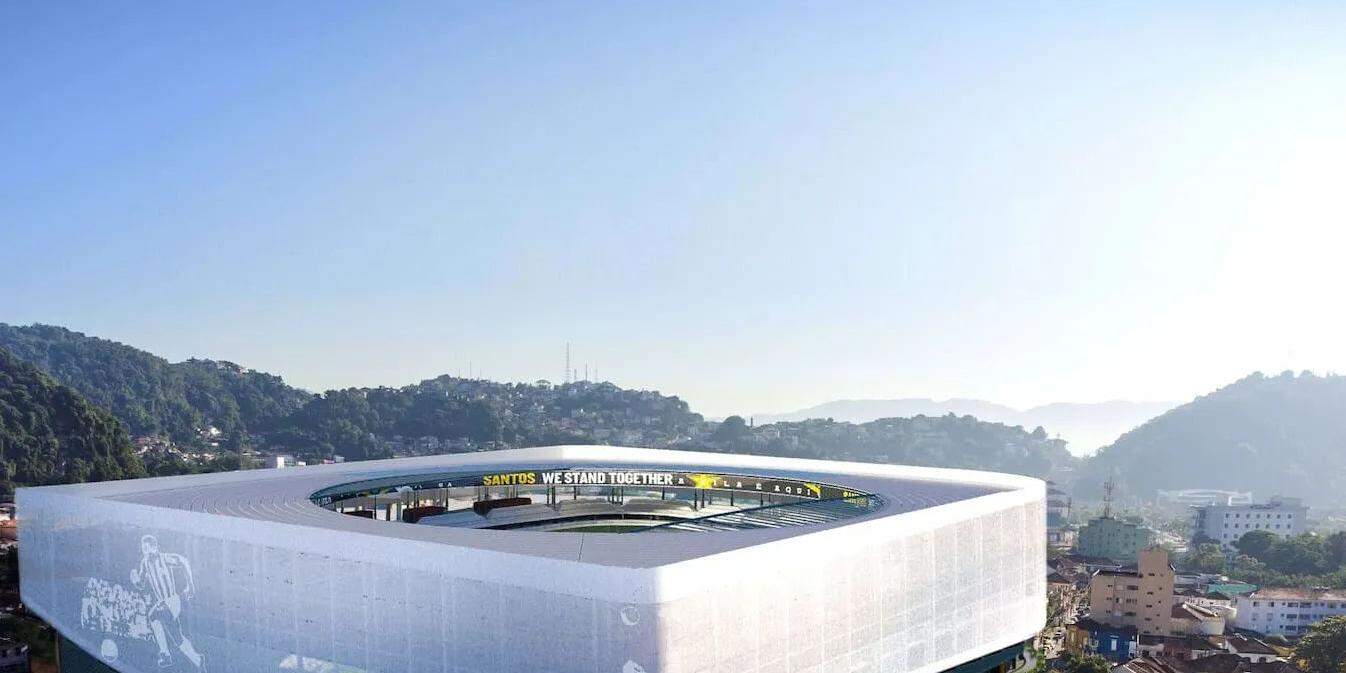 A nova arena do Santos terá capacidade para cerca de 30 mil torcedores