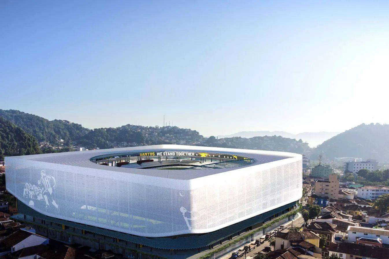 A nova arena do Santos terá capacidade para cerca de 30 mil torcedores