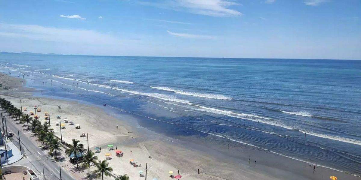 O turista de Pernambuco se afogou ao nadar em área desguarnecida na praia de Mongaguá