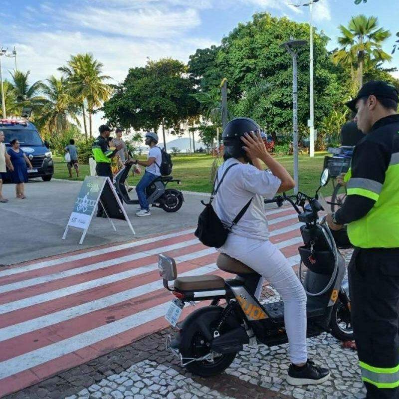 A Prefeitura de Santos cogita radares móveis para fiscalizar veículos elétricos nas ciclovias
