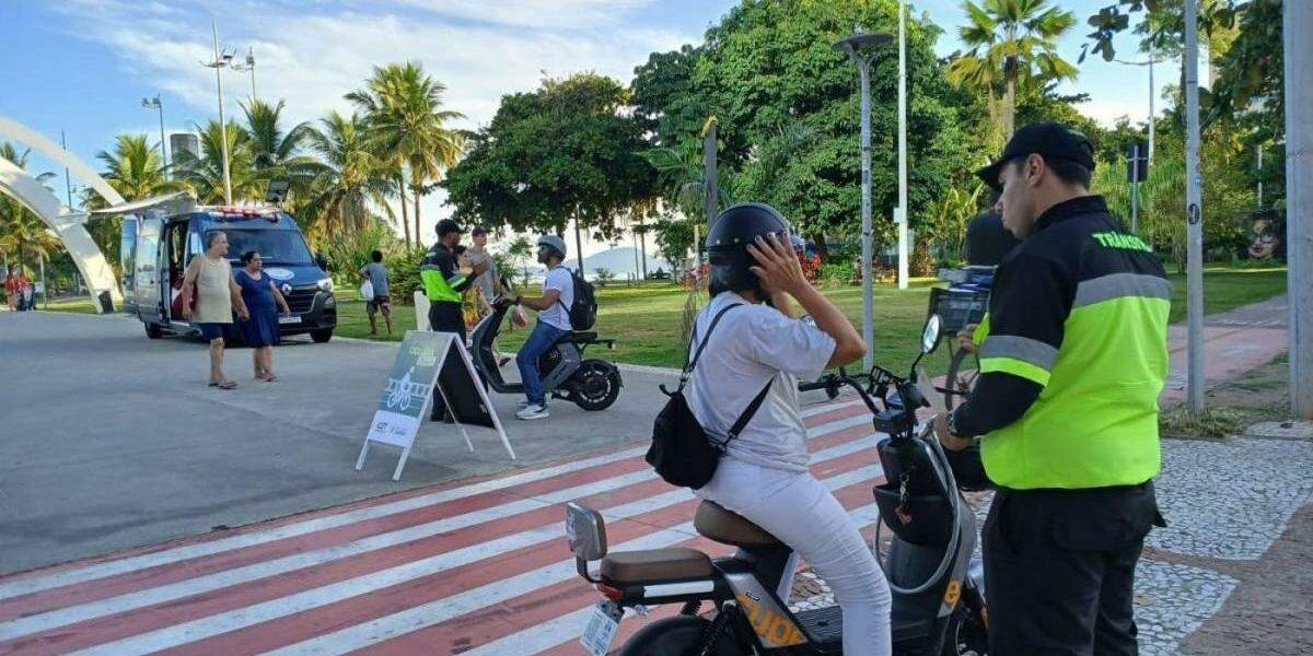 A Prefeitura de Santos cogita radares móveis para fiscalizar veículos elétricos nas ciclovias