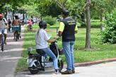 A fiscalização de ciclomotores, autopropelidos e bicicletas elétricas foi intensificada em Santos