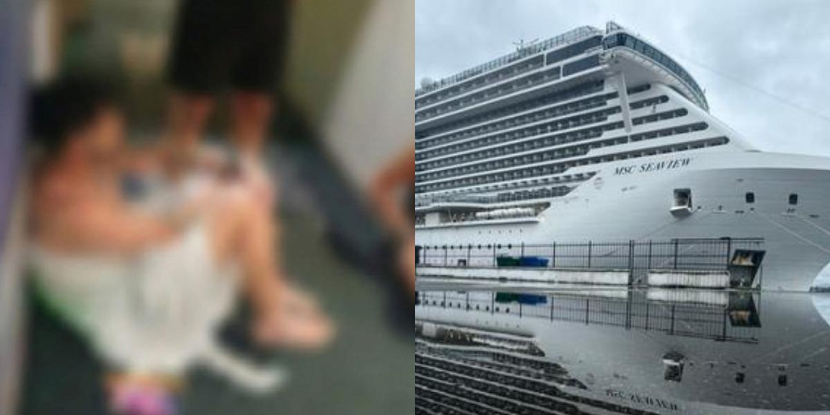 Casal fotografou o homem após a invasão