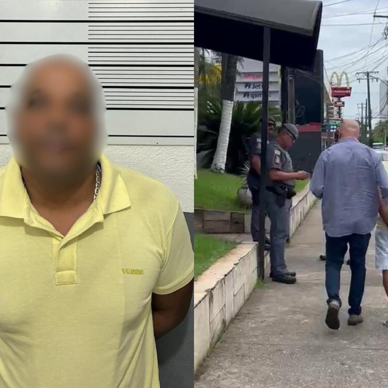 Homem foi preso e conduzido à Delegacia Sede de Guarujá