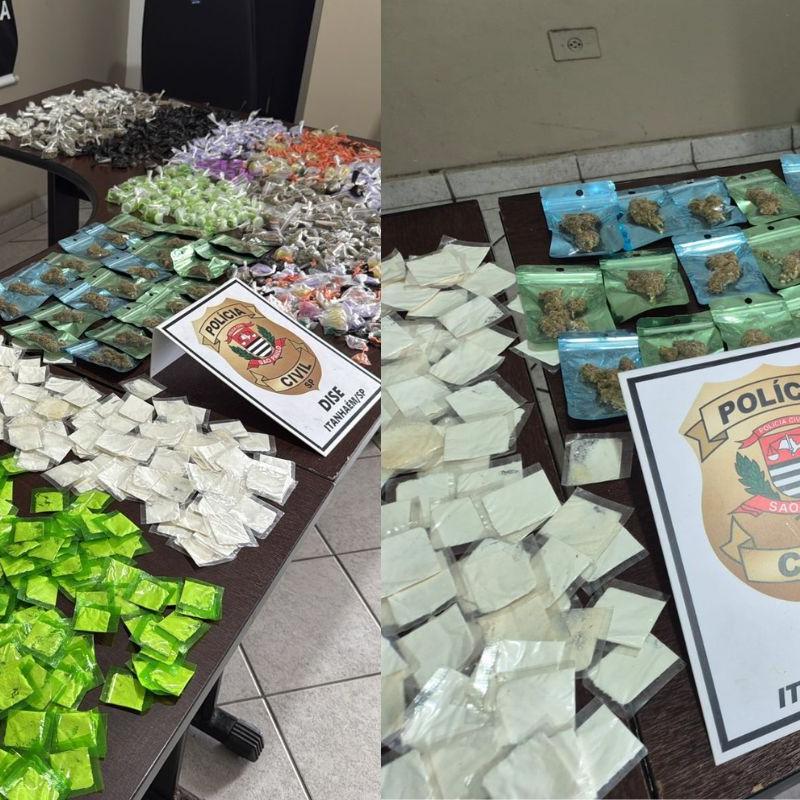 Polícia Civil prende suspeito e apreende mais de 1,8 mil porções de drogas em Itanhaém