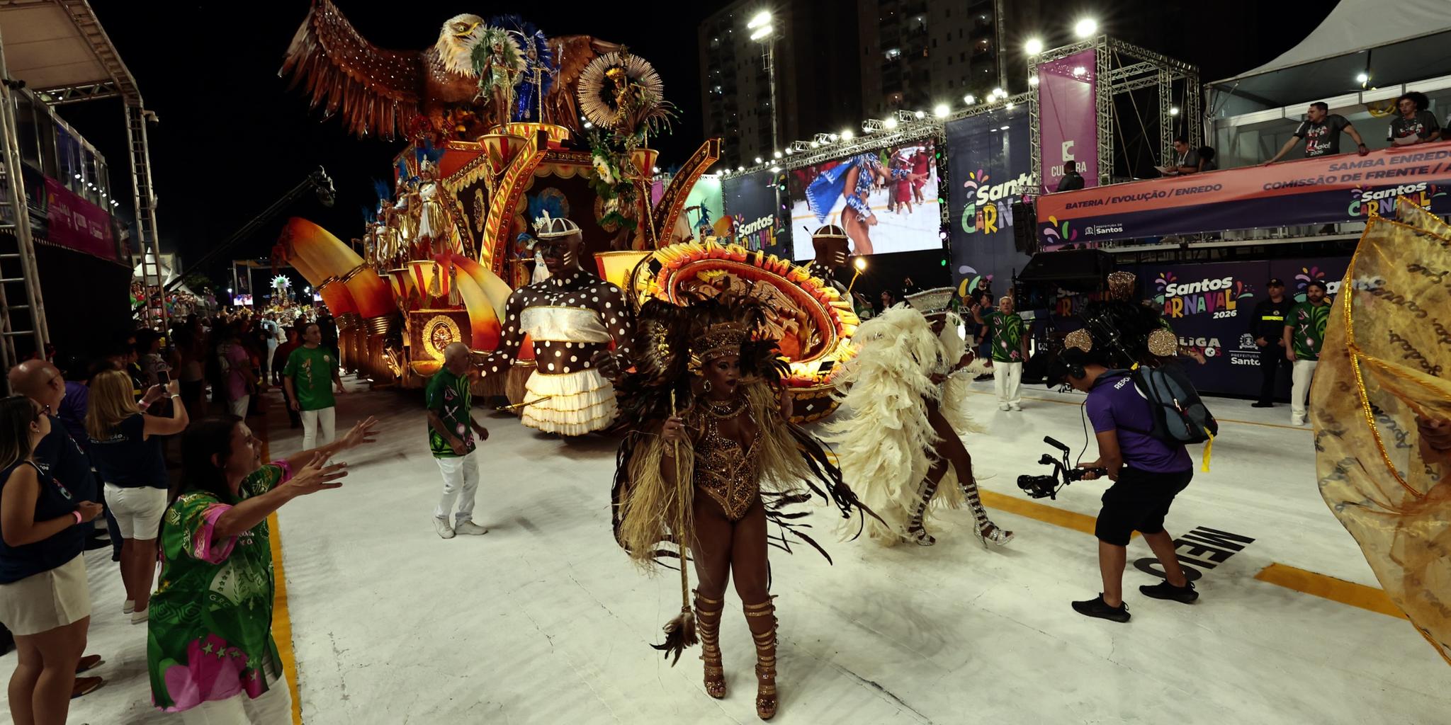 União Imperial é a grande campeã do Carnaval 2026 em Santos
