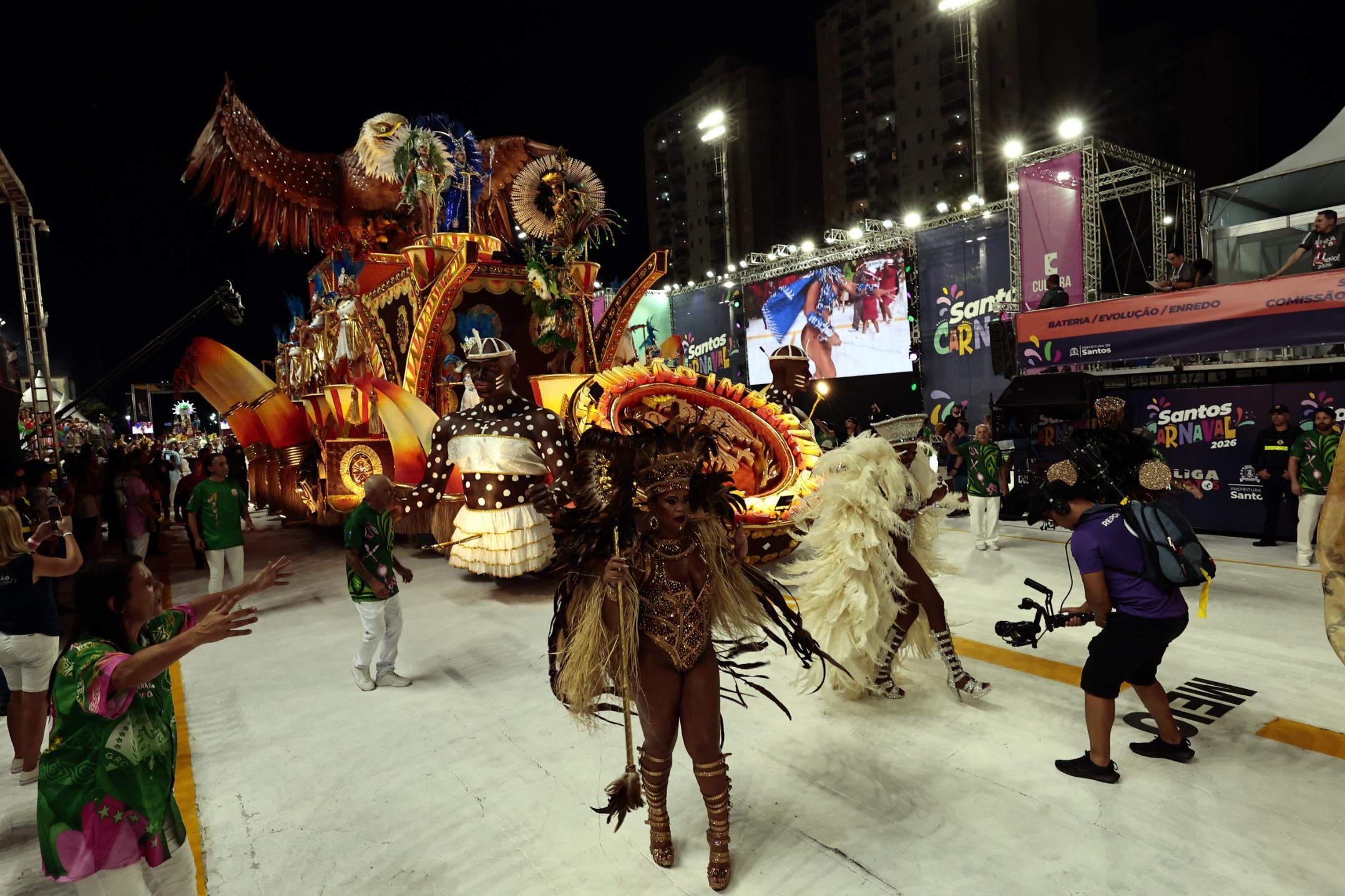 União Imperial é a grande campeã do Carnaval 2026 em Santos
