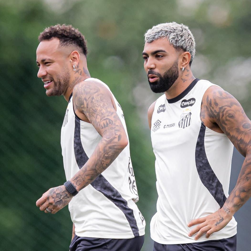 Neymar e Gabigol não pegam o Athletico-PR, mas devem enfrentar o Velo Clube no domingo