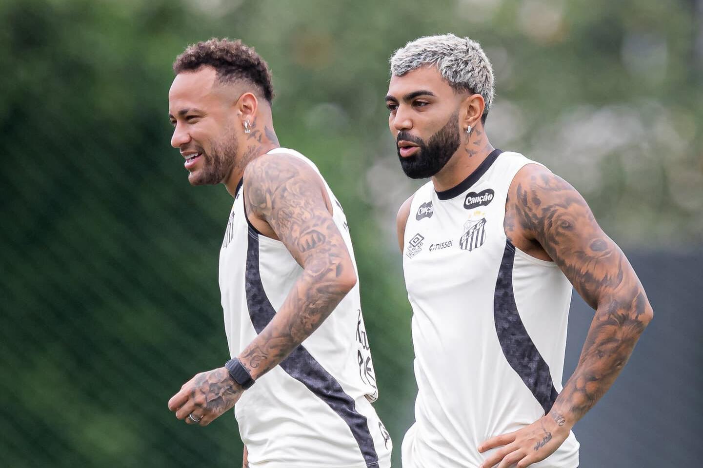 Neymar e Gabigol não pegam o Athletico-PR, mas devem enfrentar o Velo Clube no domingo