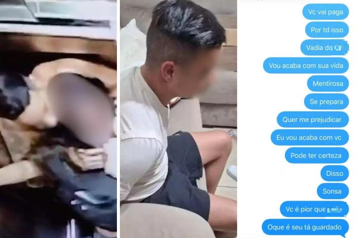 Jonas enviou SMS xingando e ameaçando a vítima três dias após agredi-la