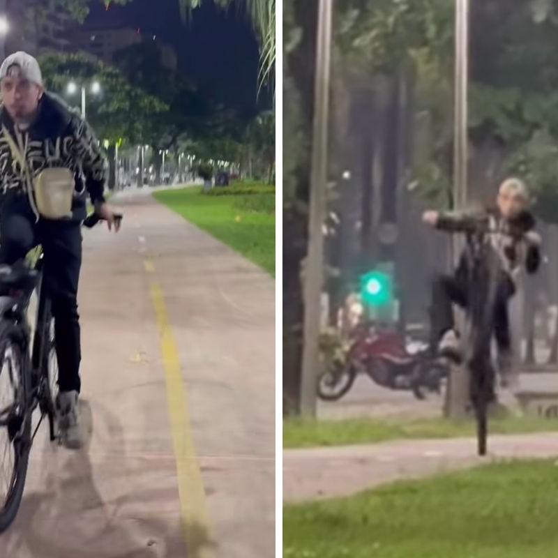 Na legenda da publicação, o artista escreveu: “Bagulho é 'loko'. Uma ótima noite a você que leu”.