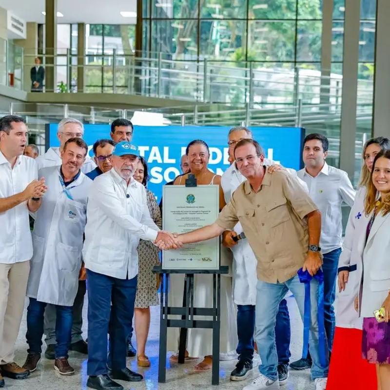 Lula inaugura pronto-socorro do Hospital Federal Cardoso Fontes no Rio