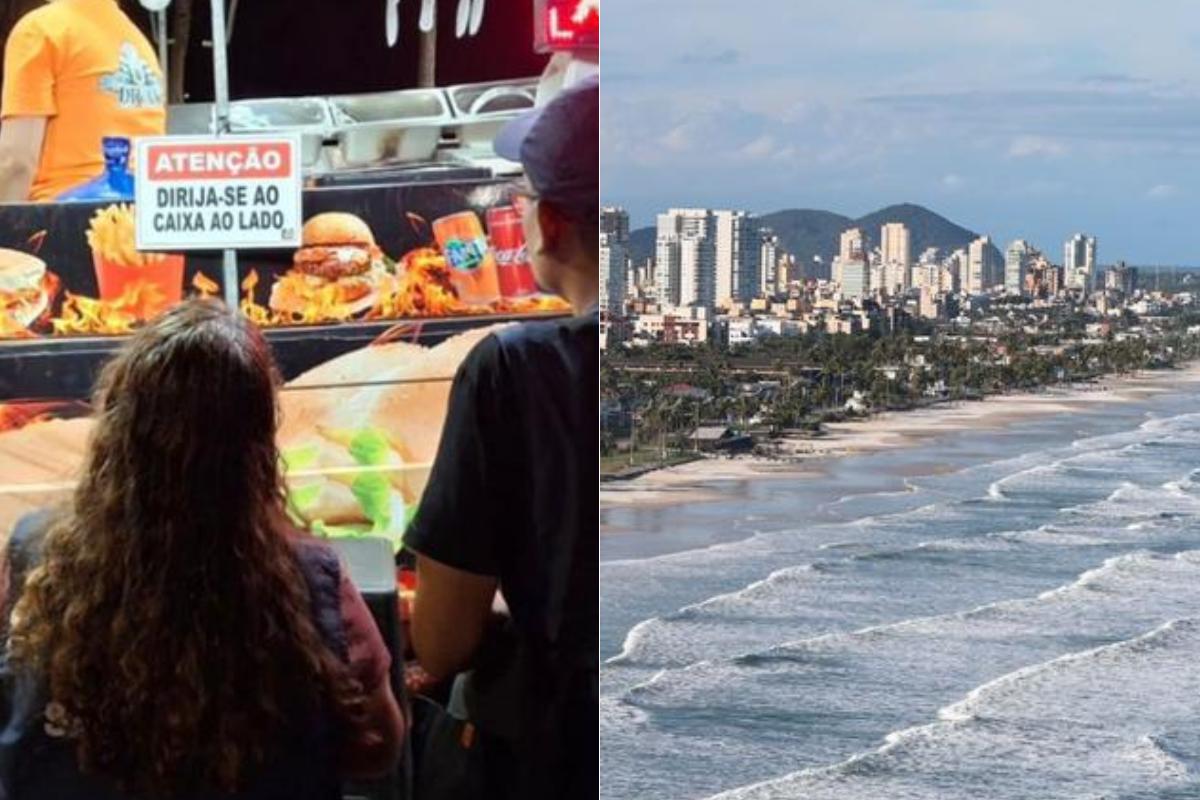 Oito autuações ocorreram após fiscalização em food trucks na Praia da Enseada, em Guarujá