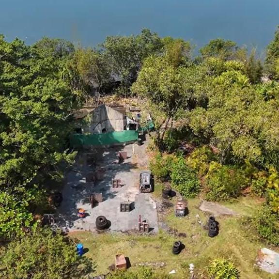 Nas imagens mais recentes, a área aparece ainda mais tomada pela natureza