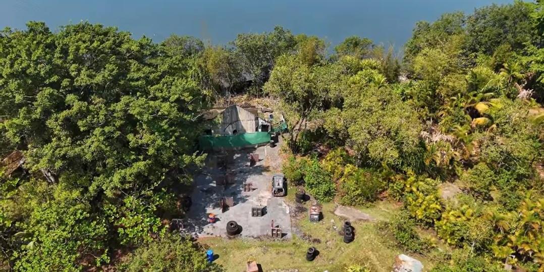 Nas imagens mais recentes, a área aparece ainda mais tomada pela natureza