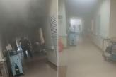 Ar-condicionado em quarto vazio do hospital pegou fogo