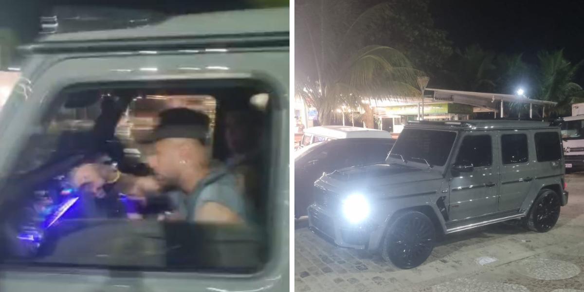 O craque foi visto na região da Avenida Joaquim Montenegro, no Canal 6, por volta das 2h30