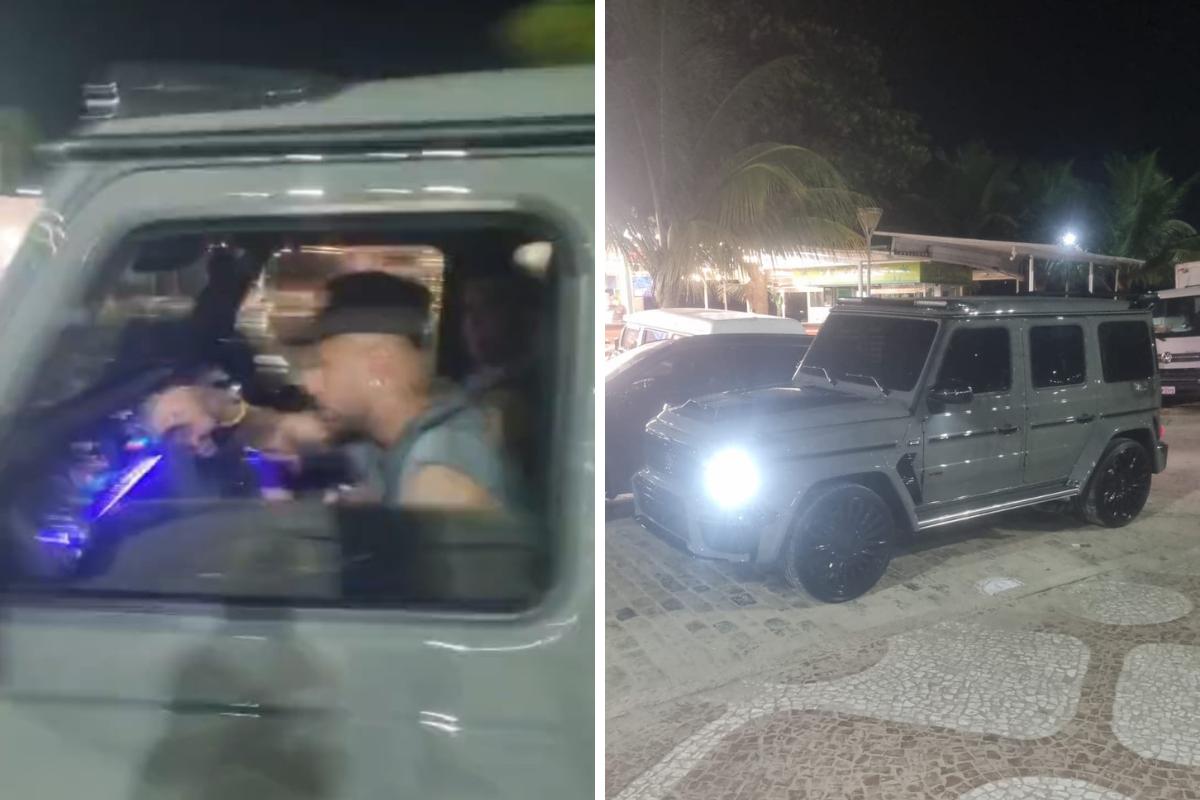 O craque foi visto na região da Avenida Joaquim Montenegro, no Canal 6, por volta das 2h30