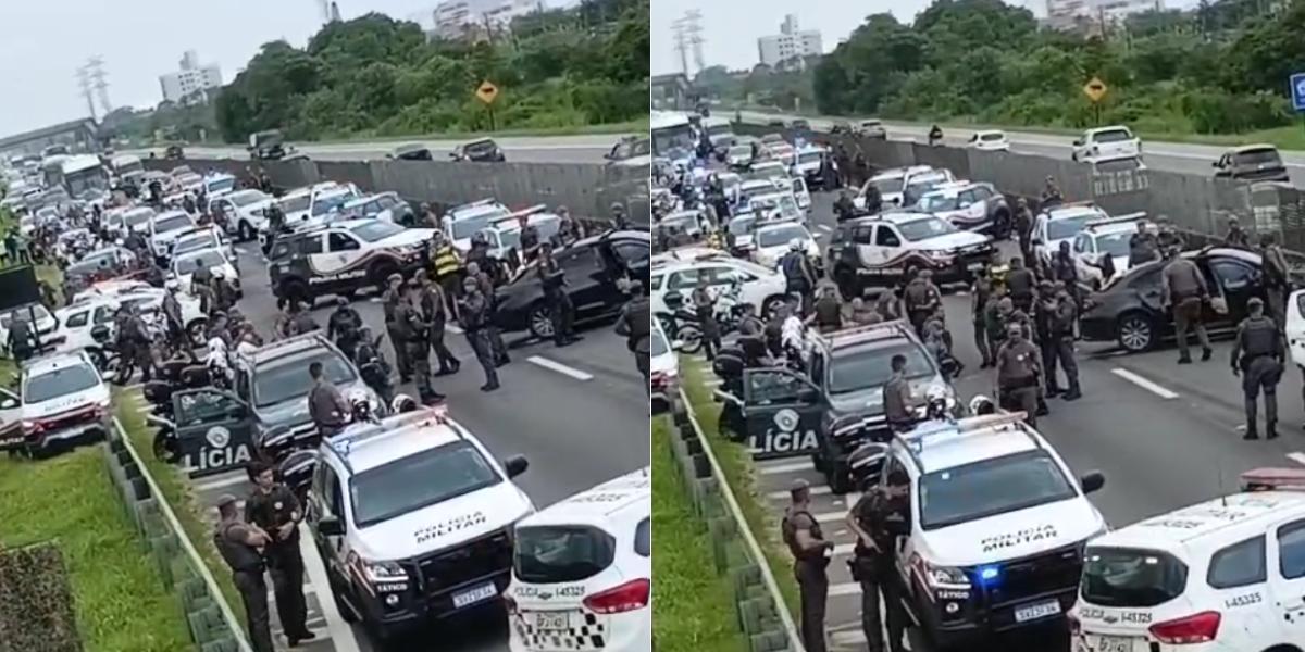 Troca de tiros ocorreu na tarde desta terça (17), na Rodovia Padre Manoel da Nóbrega
