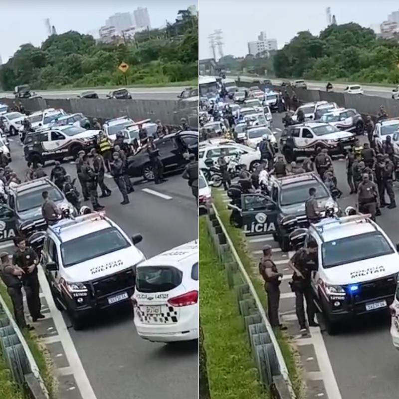 Perseguição ocorreu na tarde desta terça (17), na Rodovia Padre Manoel da Nóbrega