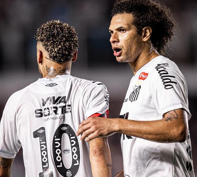 Neymar e Willian Arão são peças fundamentais no esquema do técnico Juan Pablo Vojvoda