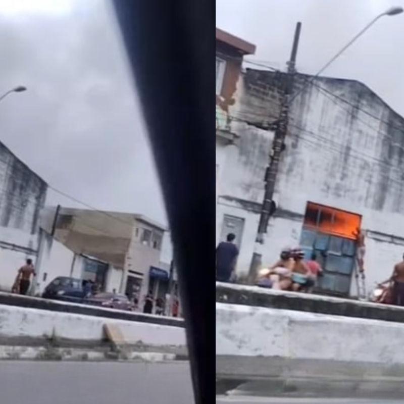 Incêndio atinge fábrica de velas na Cidade Náutica em São Vicente