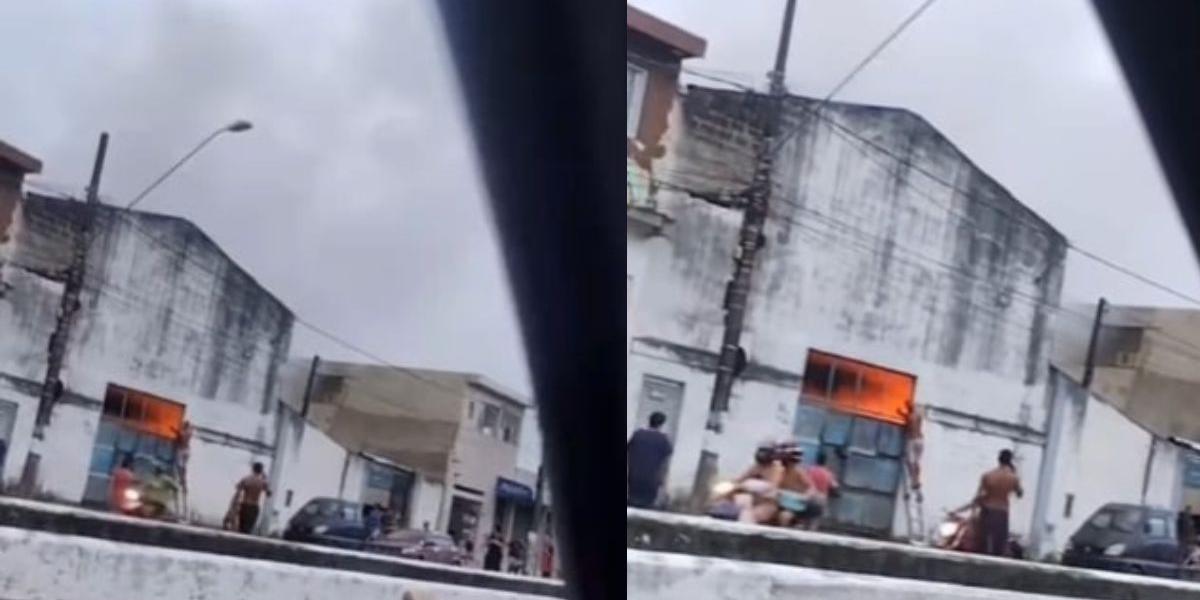 Incêndio atinge fábrica de velas na Cidade Náutica em São Vicente