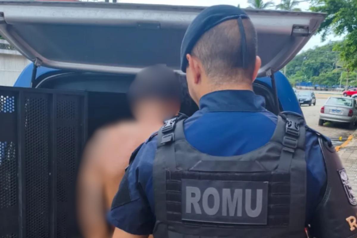 Suspeito foi detido por equipe da Romu de Itanhaém