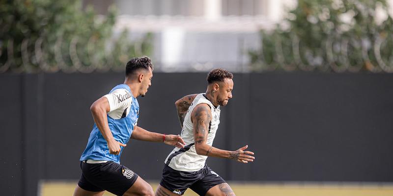 Uma das dúvidas do técnico Juan Pablo Vojvoda é se Neymar inicia o jogo como titular ou no banco