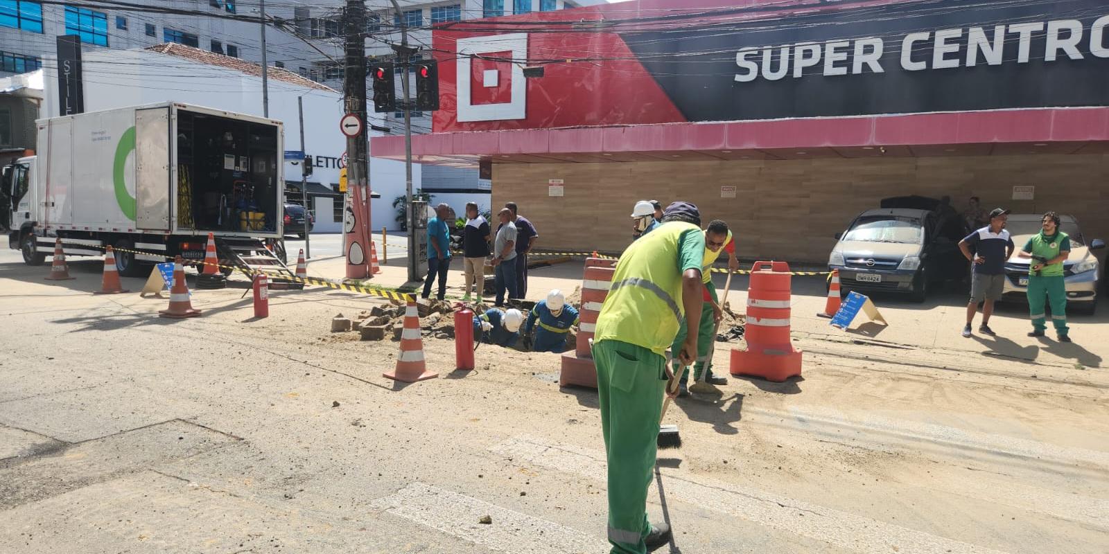 Vazamento de gás ocorreu no Boqueirão, em Santos, e mobilizou autoridades