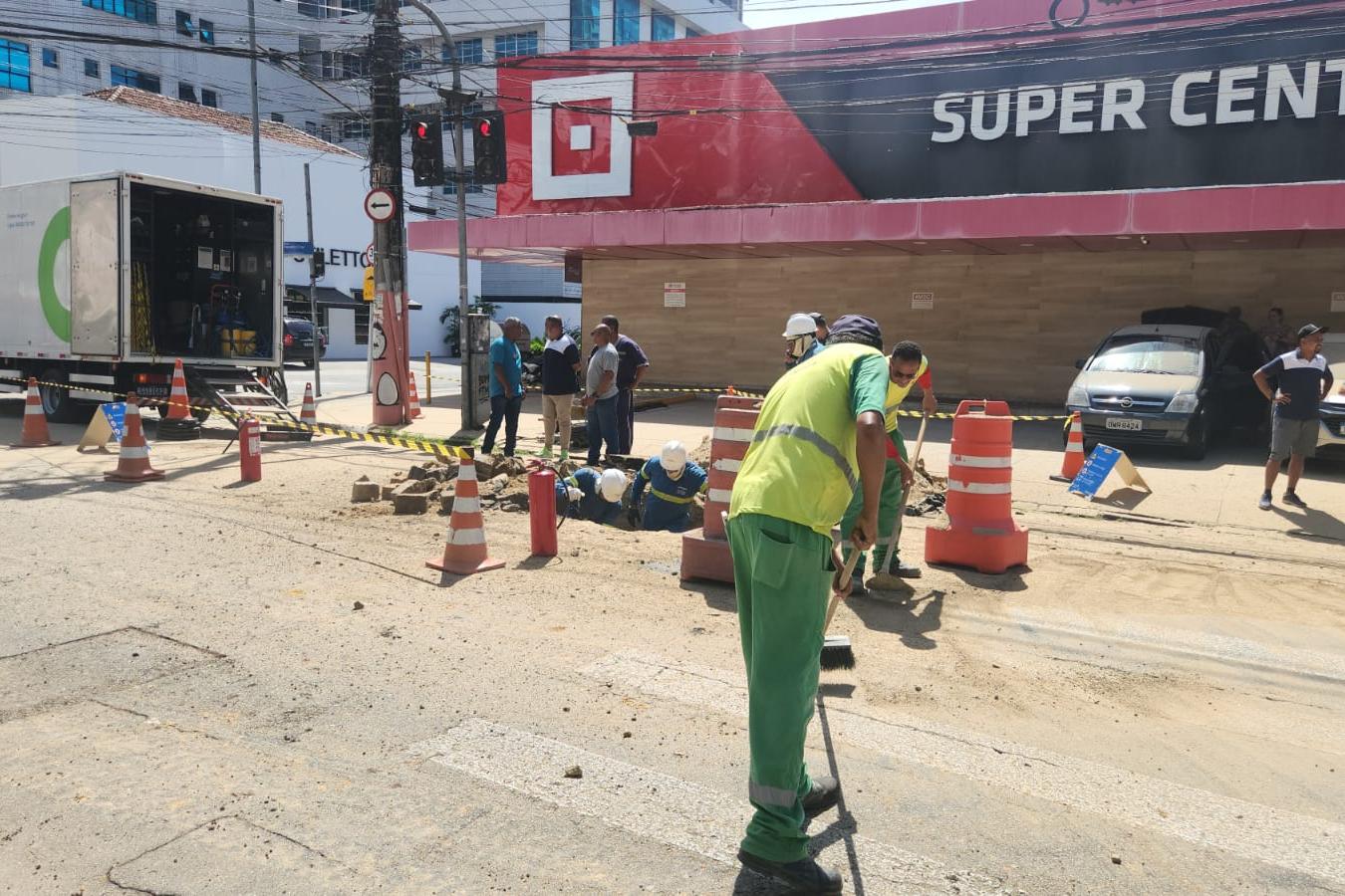 Vazamento de gás ocorreu no Boqueirão, em Santos, e mobilizou autoridades