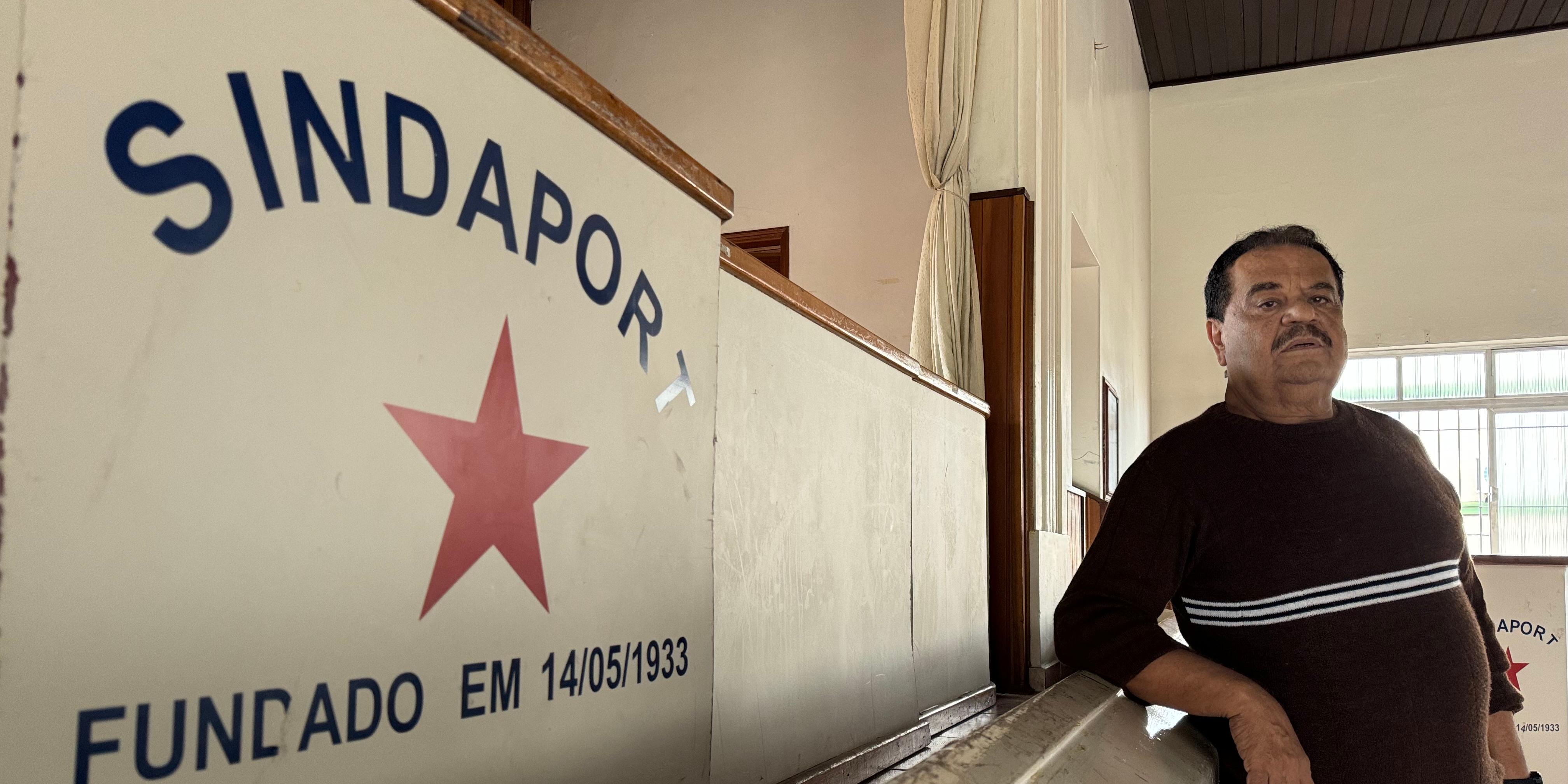 Everandy Cirino dos Santos, presidente do Sindaport, está preocupado com os associados da entidade