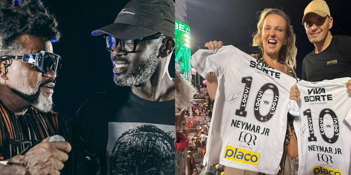 Carlinhos Brown ganha presente de Neymar JR. no Carnaval em Salvador e momento viraliza