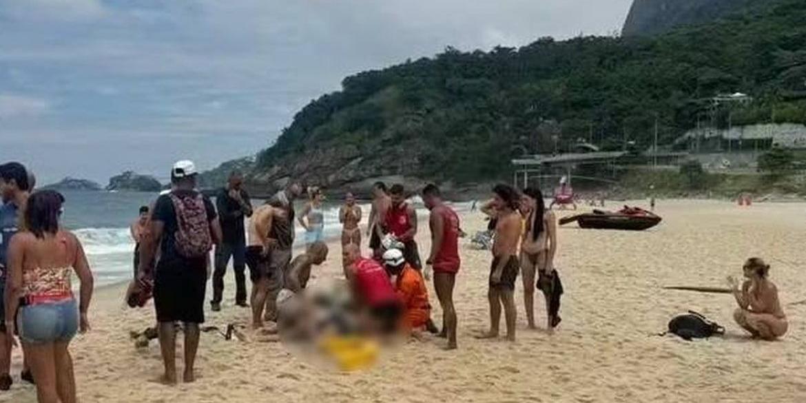 Segundo a imprensa local, trata-se de um instrutor de asa delta e uma turista americana