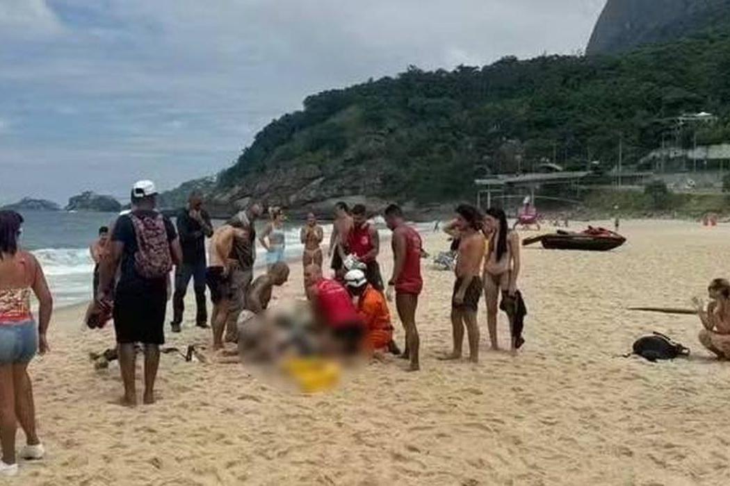 Segundo a imprensa local, trata-se de um instrutor de asa delta e uma turista americana