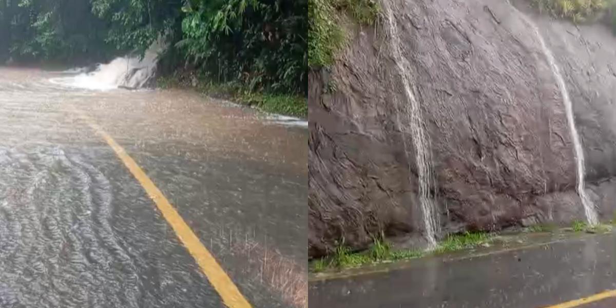 Apesar do volume expressivo de chuva, não houve registro de ocorrências graves no município até o momento