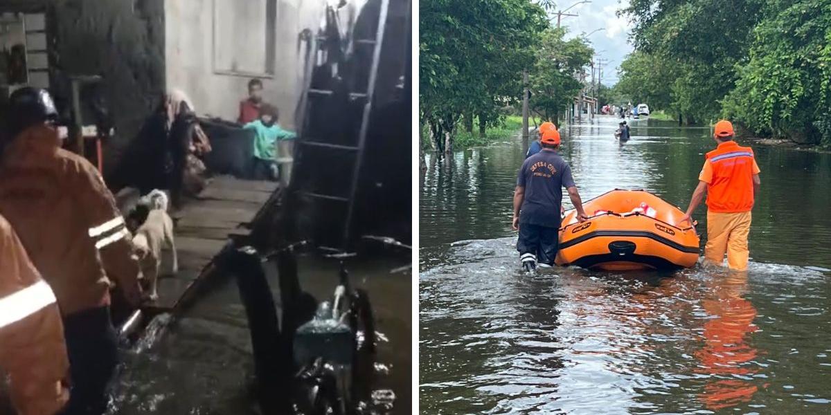Cidade teve alagamentos e várias outras ocorrências por conta das chuvas