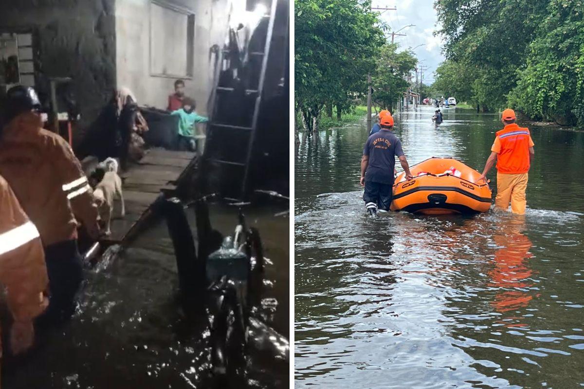 Cidade teve alagamentos e várias outras ocorrências por conta das chuvas