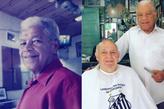 Didi (esq.) foi barbeiro de Pelé, Pepe (dir.) e outros ídolos históricos do Santos