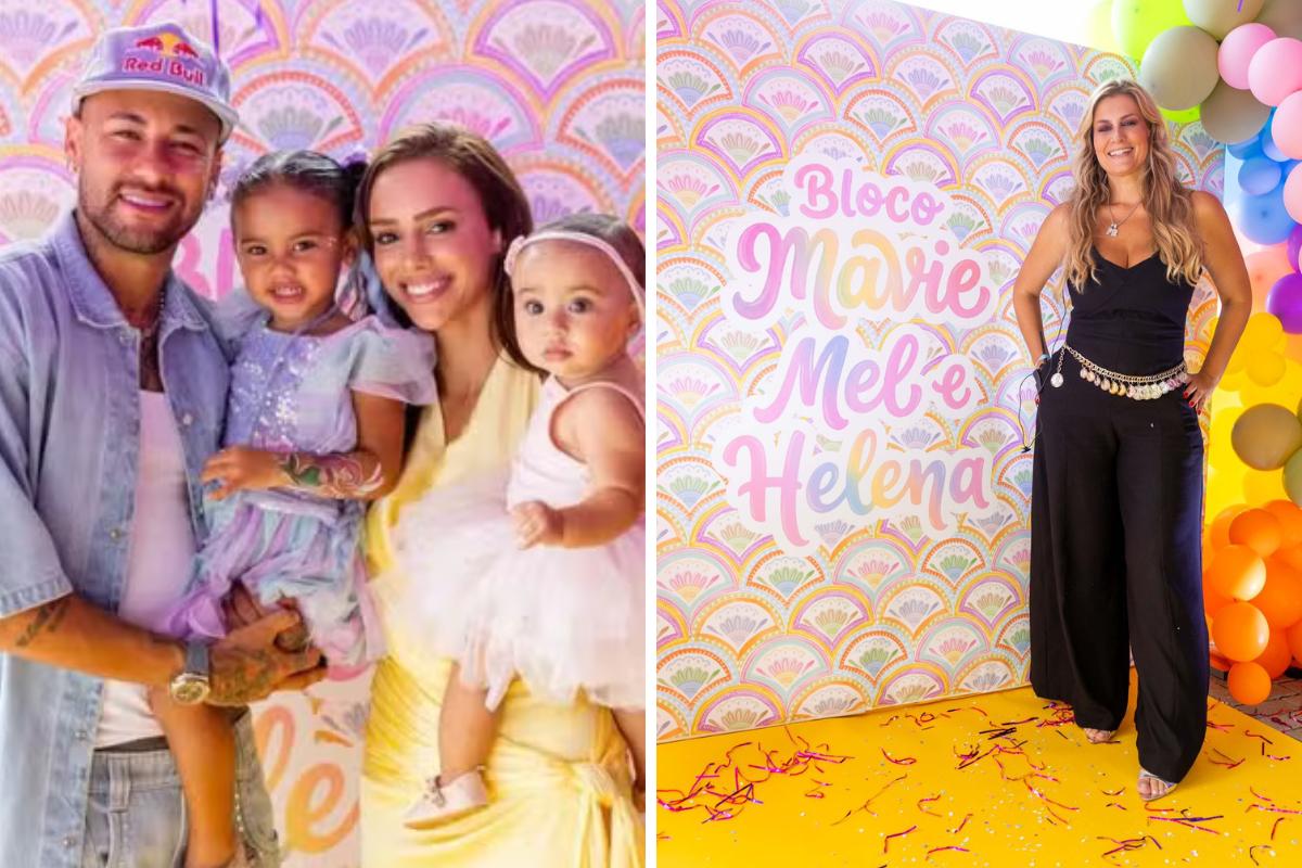 Essa foi a primeira vez que Flávia (à dir.) realizou uma festa na mansão do jogador