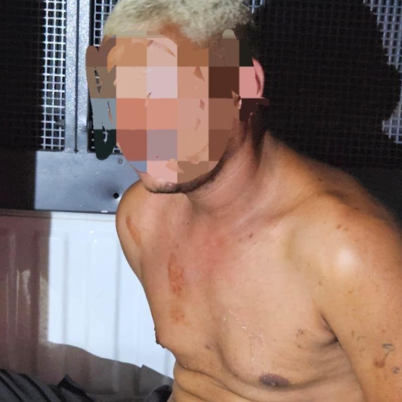 O agressor, de 26 anos, foi preso e encaminhado à Delegacia de Apiaí