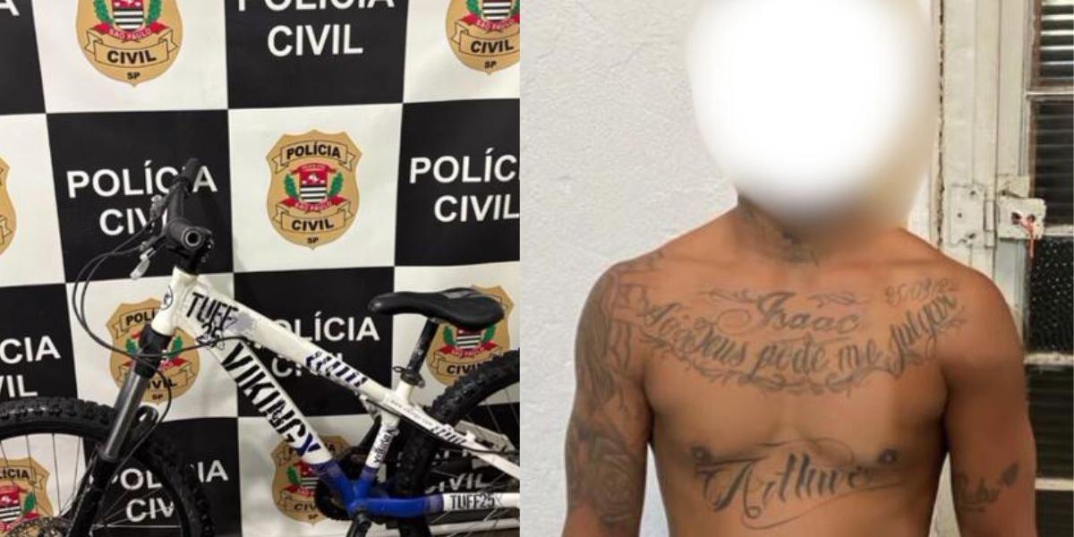 Homem é preso em flagrante ao tentar vender bicicleta furtada por R$ 600 em Santos