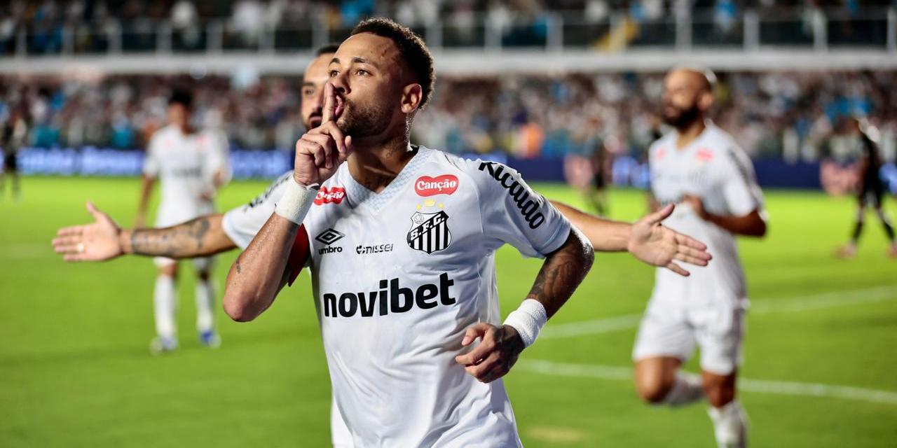 Neymar foi decisivo para a vitória do Santos sobre o Vasco na Vila Belmiro