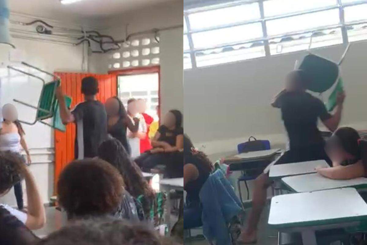Tumulto aconteceu dentro de uma sala de aula na Escola Estadual Sylvia de Melo