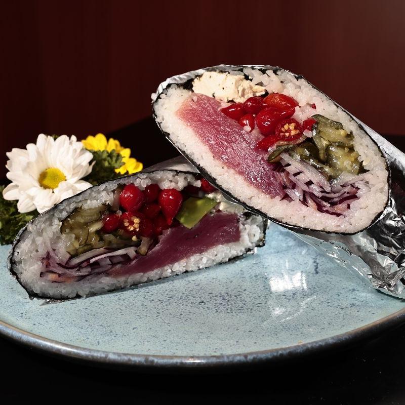 SushiBurrito, que pode ser montado pelo cliente