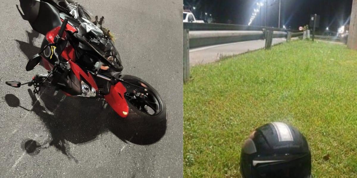 Motociclista morre após perder controle e bater na Rodovia Rio-Santos, em Bertioga
