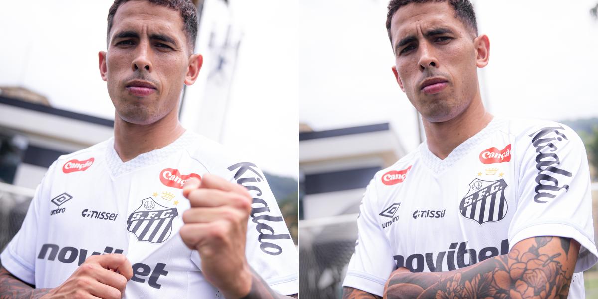 Christian Oliva, uruguaio de 29 anos, é o novo reforço do Santos