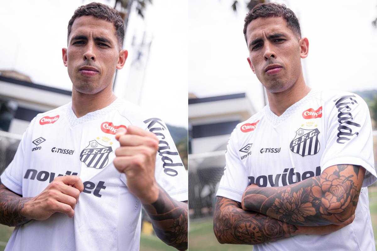 Christian Oliva, uruguaio de 29 anos, é o novo reforço do Santos