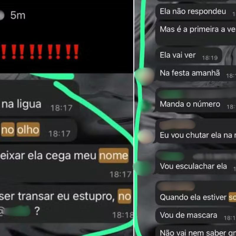 Mensagens enviadas pelo calouro repercutiram em grupos