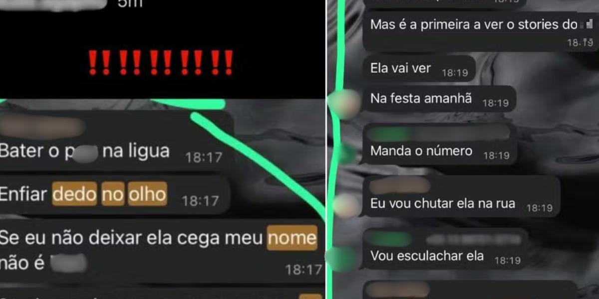 Mensagens enviadas pelo calouro repercutiram em grupos